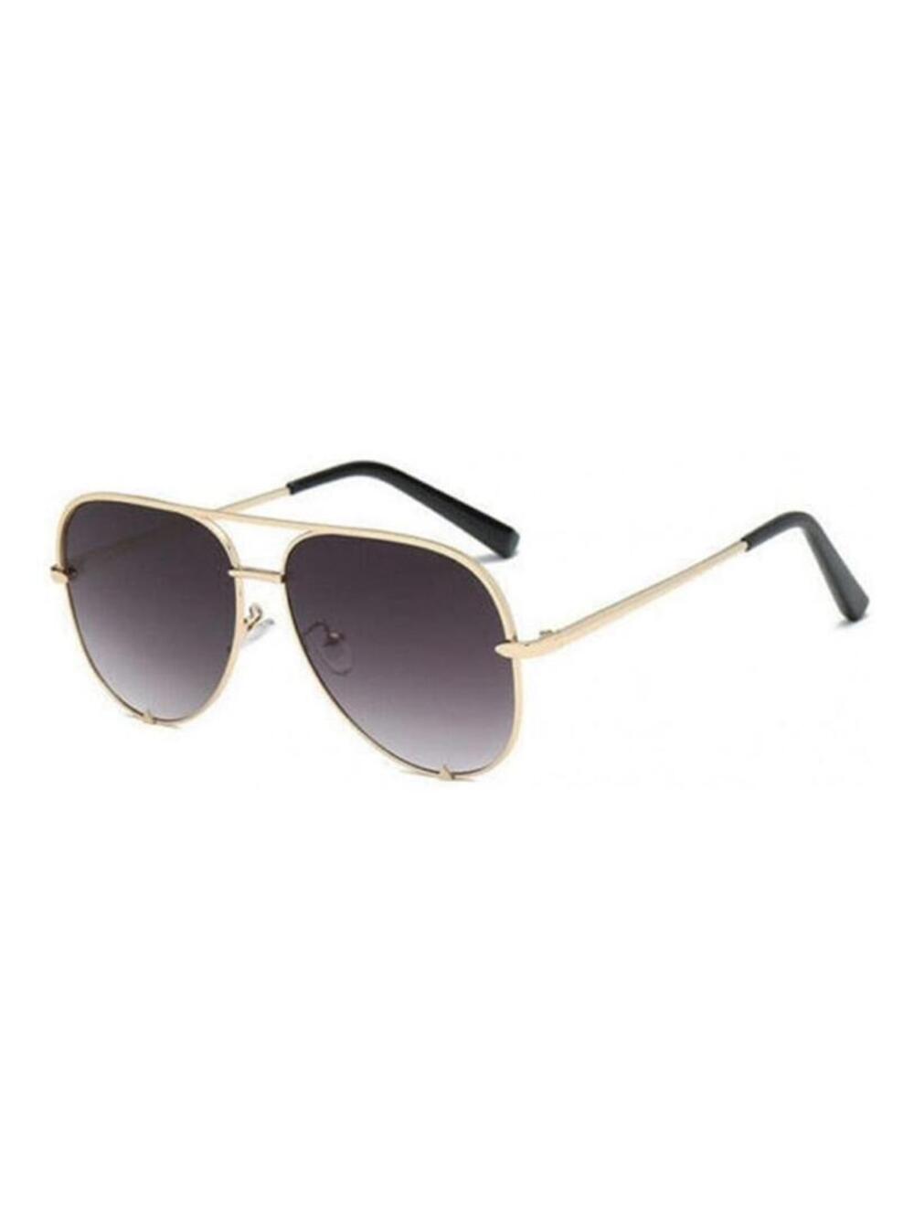 NEW QUAY AUSTRALIA DESI PERKINS SAHARA AVIATOR GOLD GRADIENT SUNGLASSES